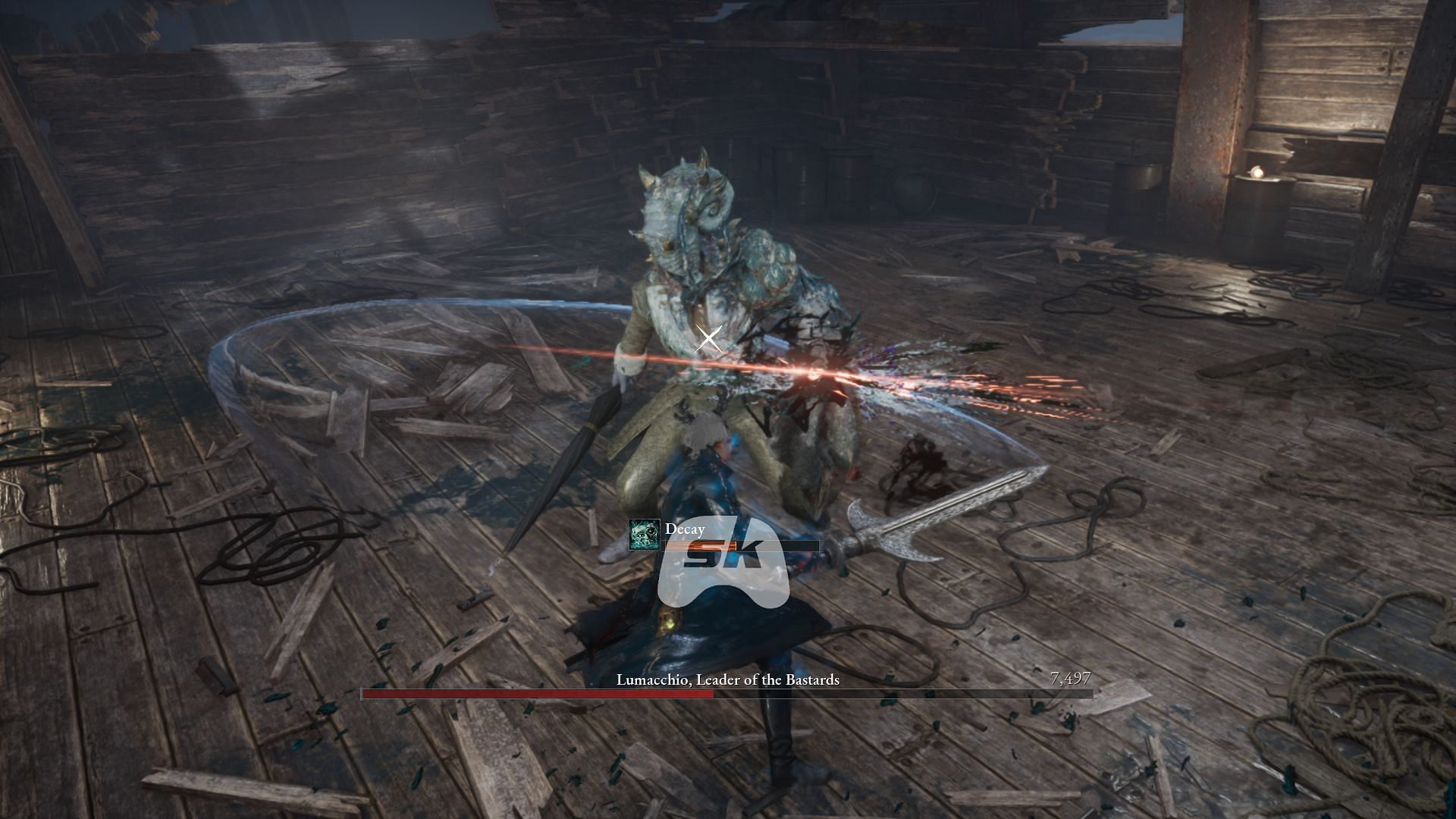 During the phase two of the duel in Lies of P Overture (Image via Sportskeeda Gaming // NEOWIZ)